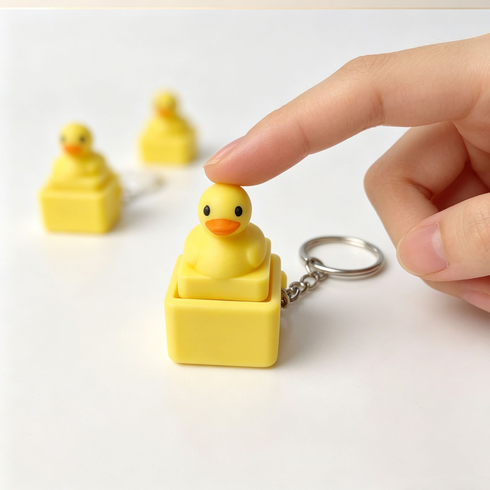 Women'S Key Accessories - Porte-clés Canard Jaune Mignon à Pression,