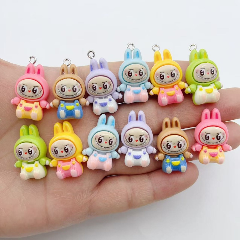 Women'S Key Accessories - 10 Breloques en résine Kawaii Lapin