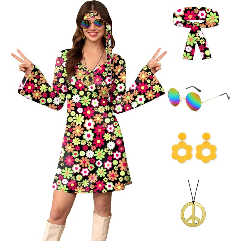 Costume de fête d'Halloween po - Women'S Accessories In The 60S avis et prix