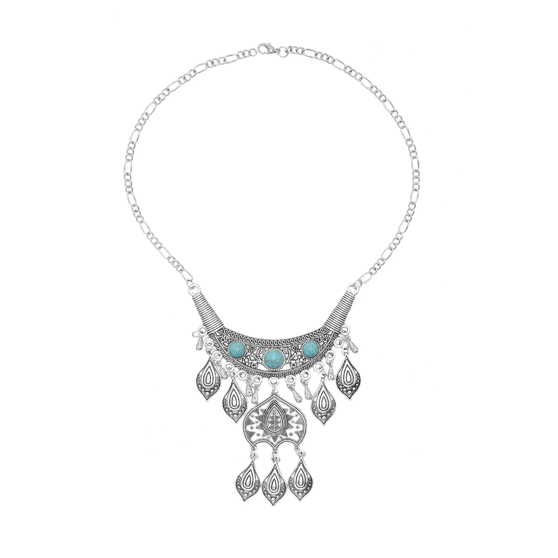 Collier Vintage argenté bohème - Women Accessories Nepal avis et prix