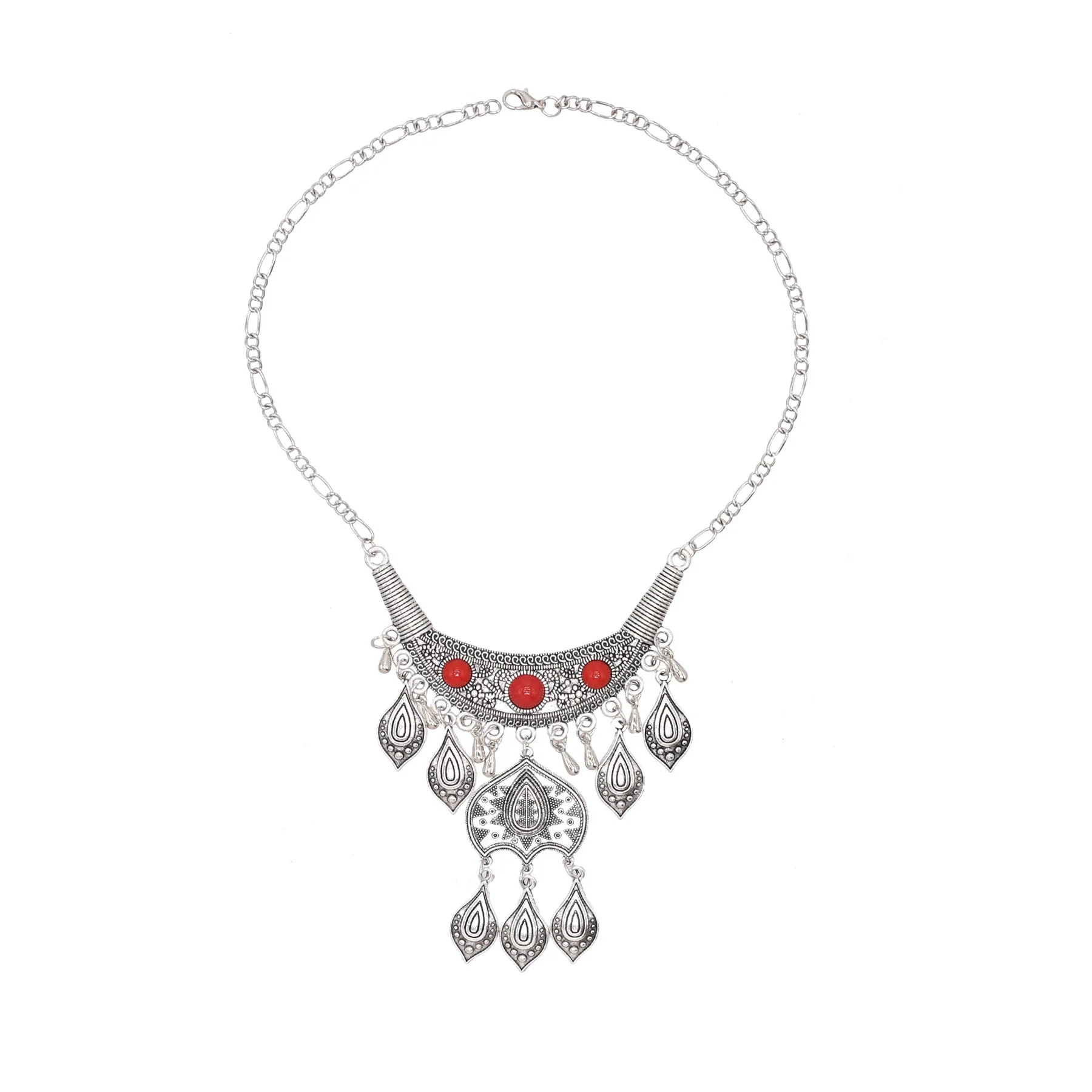 Collier Vintage argenté bohème - Women Accessories Nepal avis et prix
